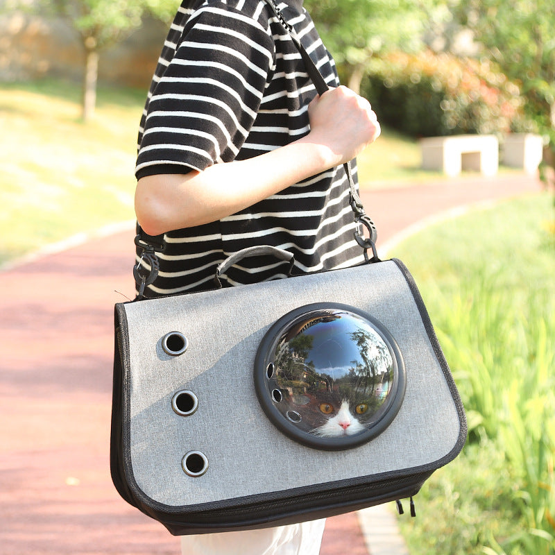 Foldable Cat Backpack with Breathable Mesh