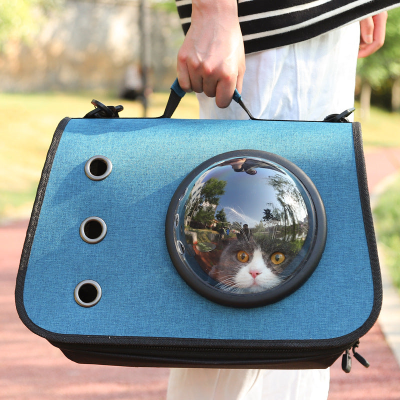 Foldable Cat Backpack with Breathable Mesh