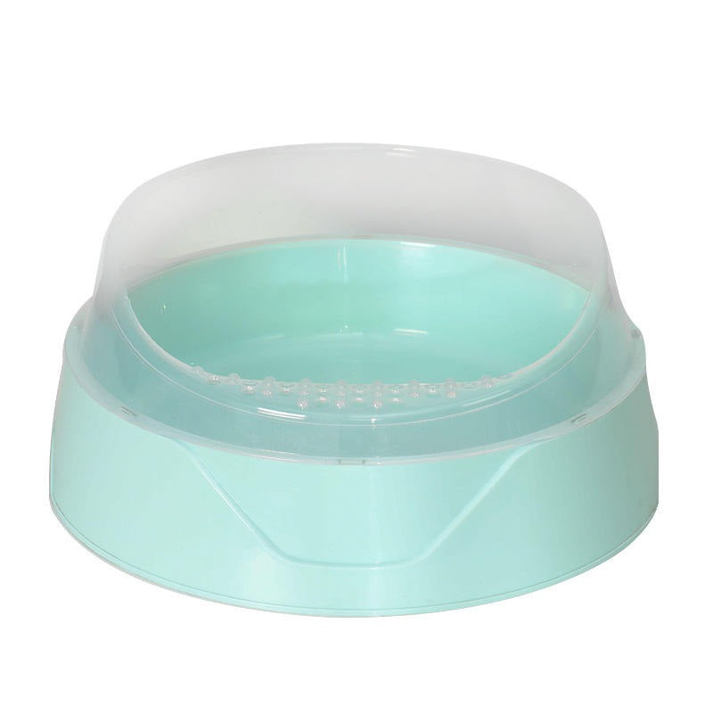 Semi-Enclosed Cat Litter Box with Scoop