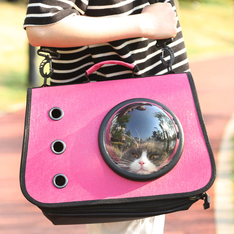 Foldable Cat Backpack with Breathable Mesh