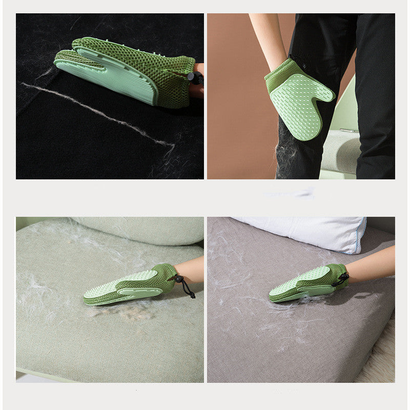 Silicone Massage Gloves & Brush Set