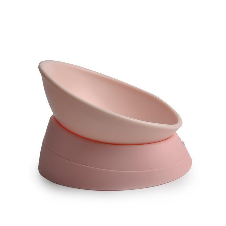 Non-Slip Tilted Cat Bowl for Flat-Faced Cats