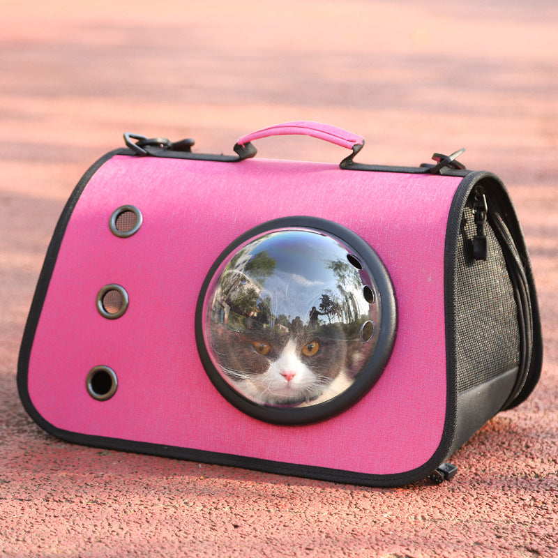 Foldable Cat Backpack with Breathable Mesh