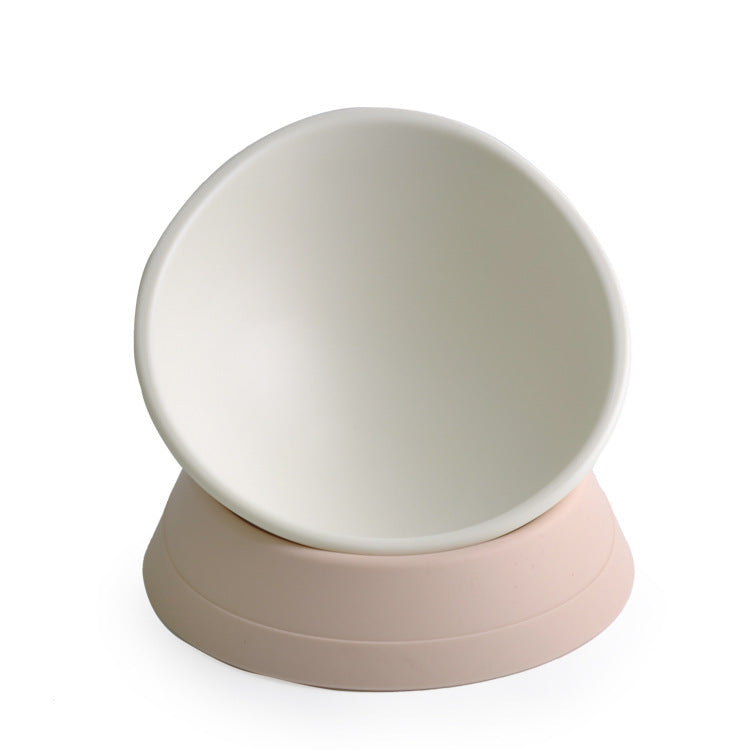 Non-Slip Tilted Cat Bowl for Flat-Faced Cats