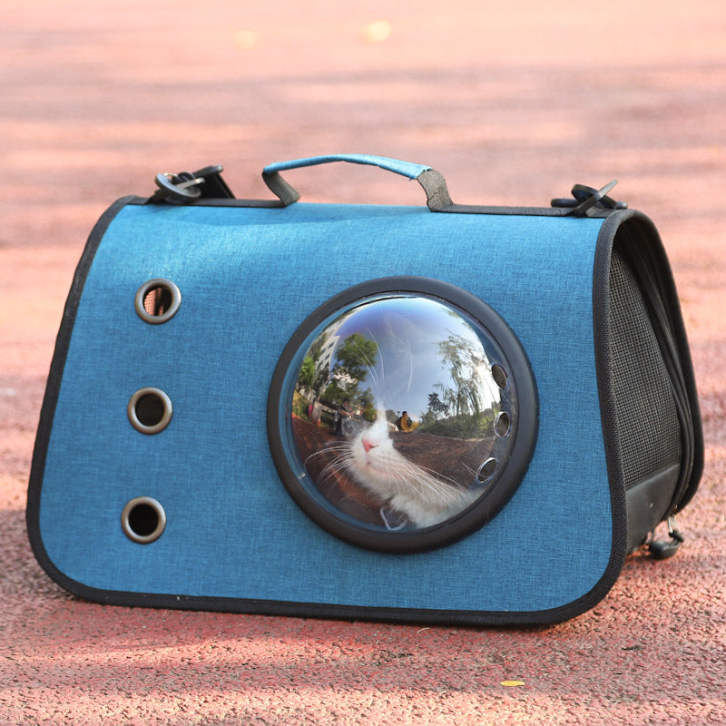 Foldable Cat Backpack with Breathable Mesh