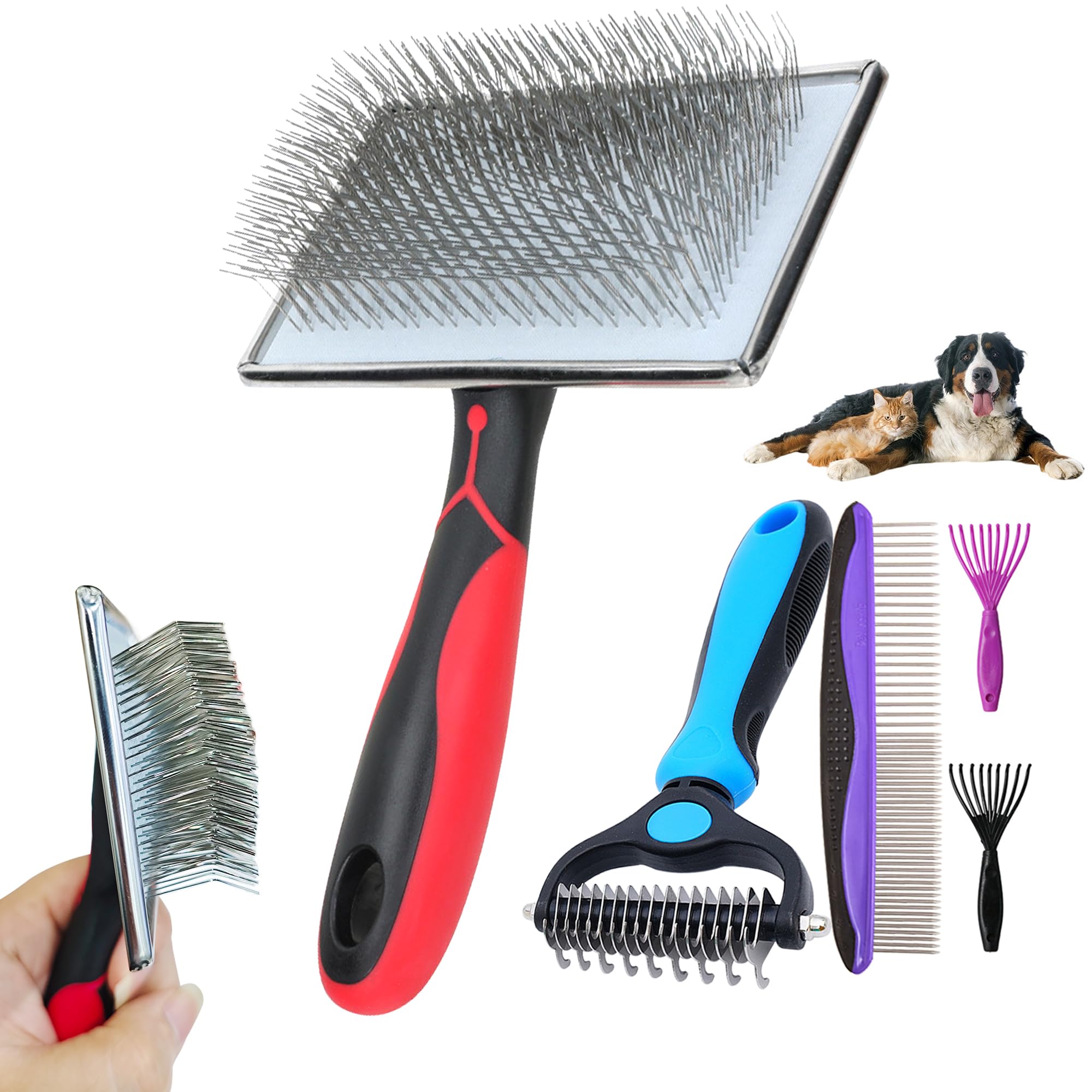 EAFBAO Extra-Long Pin Slicker Brush