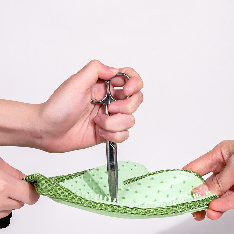 Silicone Massage Gloves & Brush Set