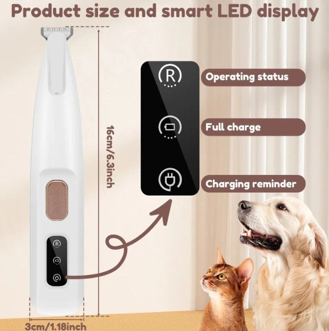 Pet Paw Trimmer with LED Light