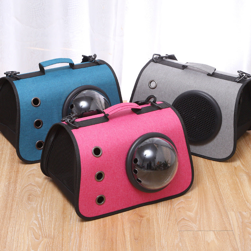 Foldable Cat Backpack with Breathable Mesh