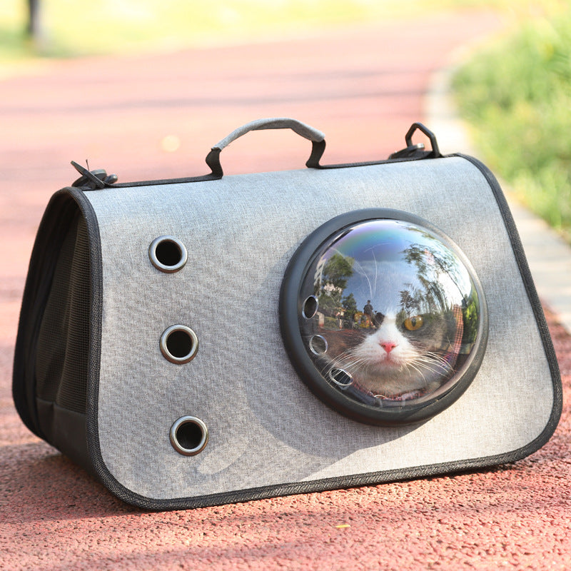 Foldable Cat Backpack with Breathable Mesh