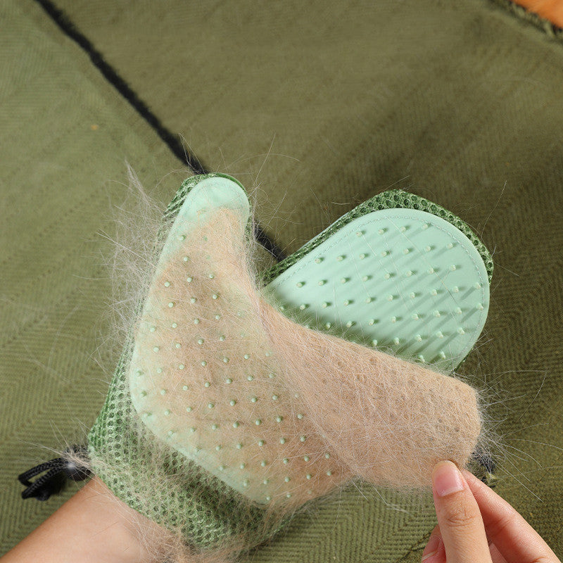 Silicone Massage Gloves & Brush Set
